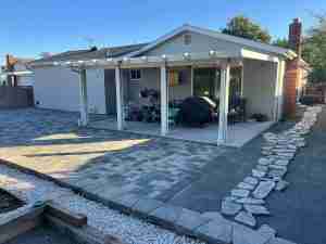 Paver Patio On Sloped Yard San Diego- Sunny Builders Group