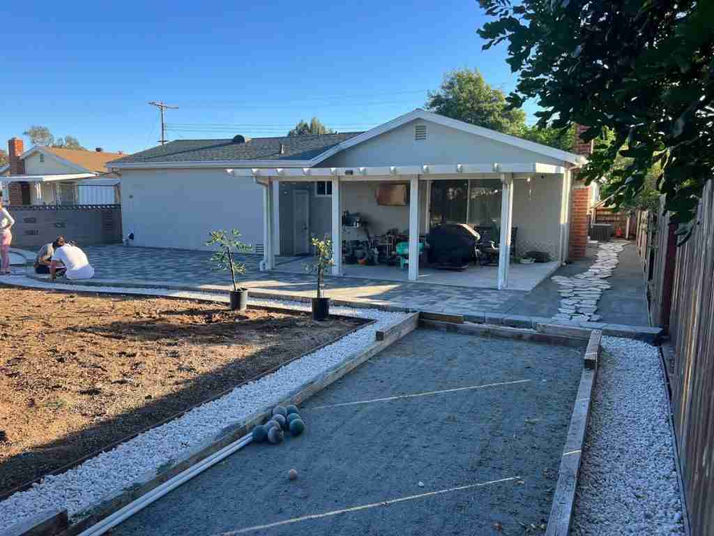 Pavers Along Fence Line San Diego- Sunny Builders Group