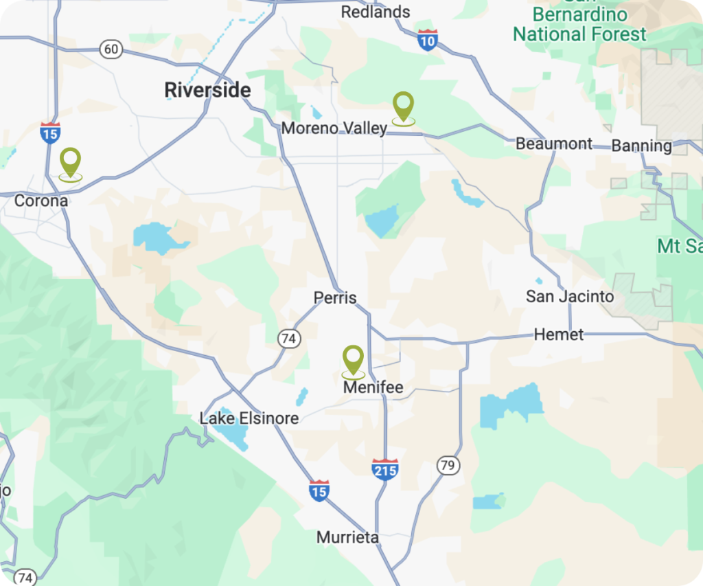 Sunny Builders Group Riverside County, CA Location